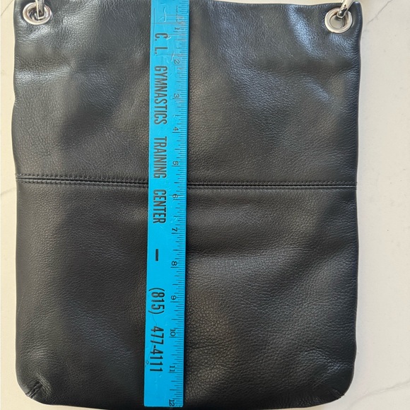 Black Genuine Leather crossbody purse (new w/o tags) - Picture 10 of 10